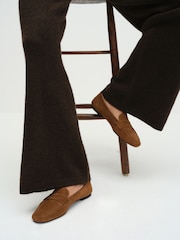 Piele întoarsă havan - The Set Square Toe Loafers - Imaginea 3 din 9