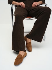 Piele întoarsă havan - The Set Square Toe Loafers - Imaginea 4 din 9