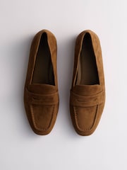 Piele întoarsă havan - The Set Square Toe Loafers - Imaginea 5 din 9