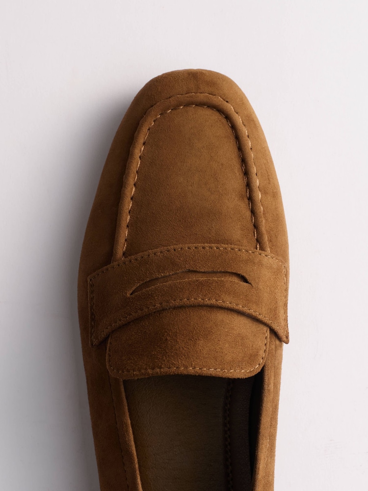Piele întoarsă havan - The Set Square Toe Loafers - Imaginea 9 din 9