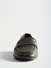 The Set Square Toe Loafers Chocolate Brown Leather - Image 7 of 9