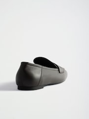 The Set Square Toe Loafers Chocolate Brown Leather - Image 8 of 9