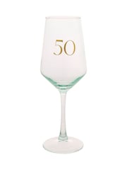Widdop Green Wine Glass - 50 - Image 1 of 2