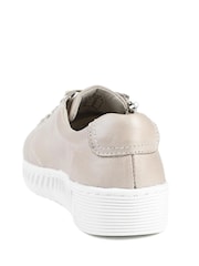 Pavers Cream Wide Fit Leather Breathable Platform Trainers - Image 3 of 5