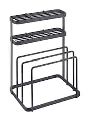 metaltex Black Tokyo Knife and Cutting Board Organiser - Image 2 of 3