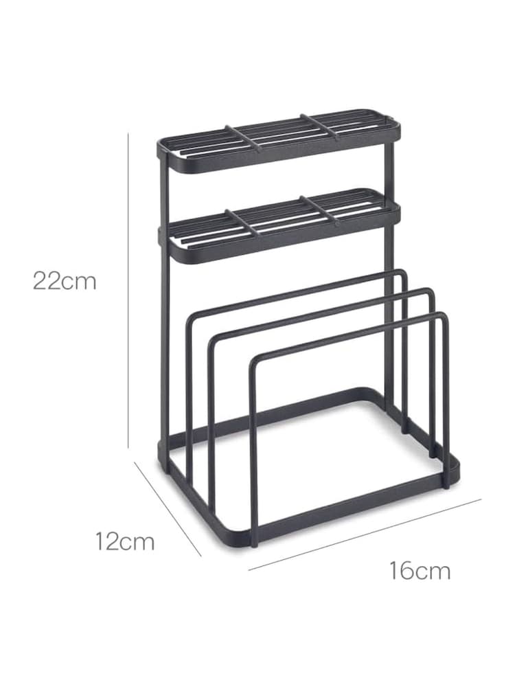 metaltex Black Tokyo Knife and Cutting Board Organiser - Image 3 of 3