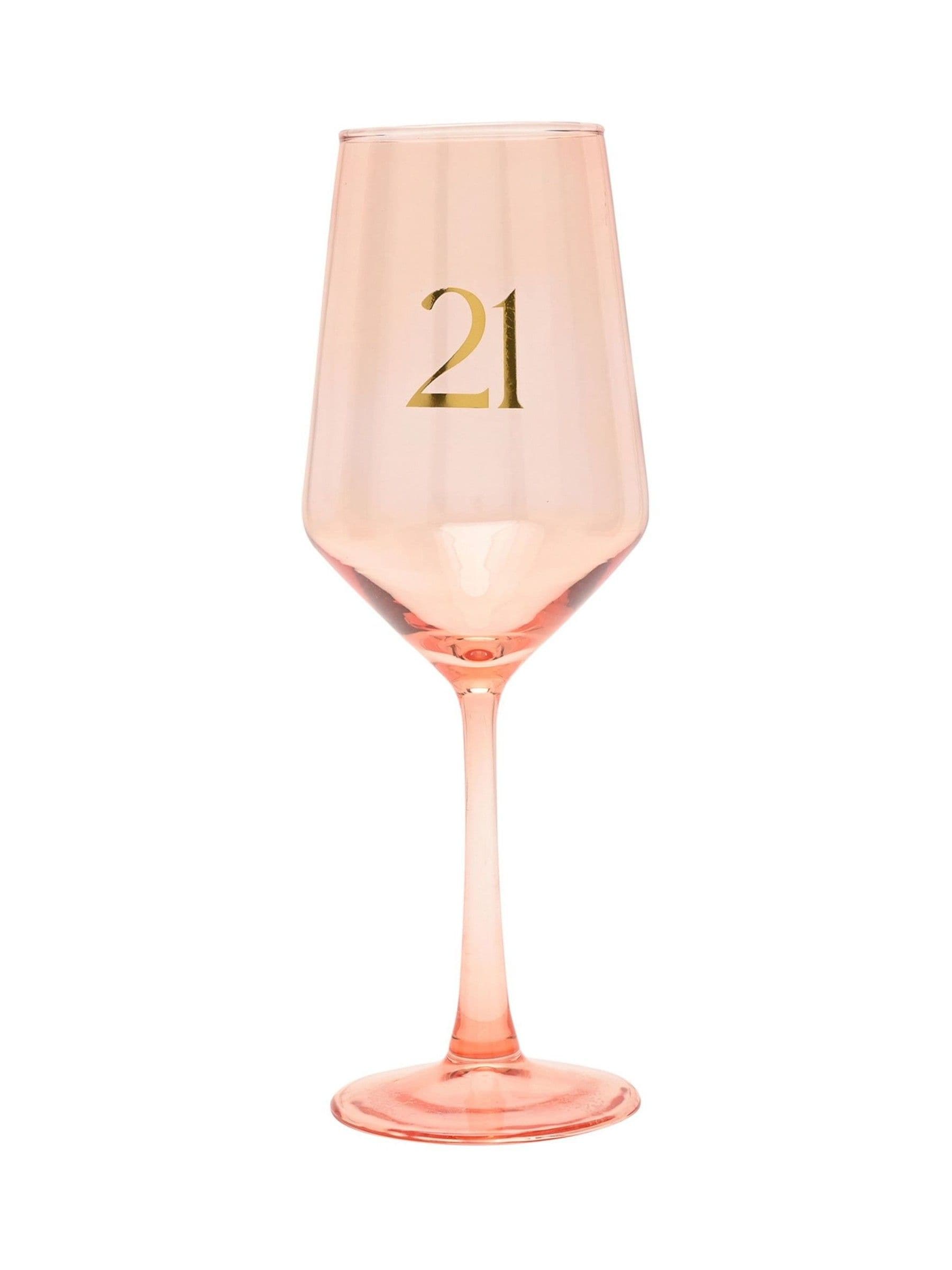 Confetti Unisex Peach Widdop Wine Glass