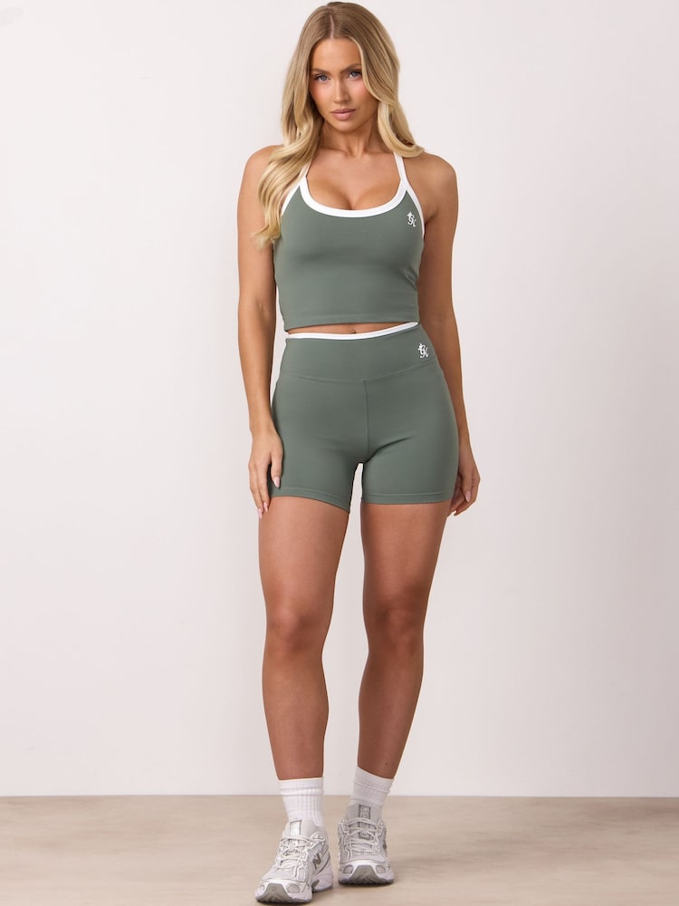Gym King Green Contrast Shorts - Image 1 of 4