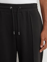Reiss Black Form Premium Interlock Straight-Leg Joggers - Image 4 of 6