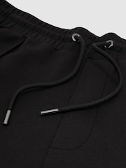 Reiss Black Form Premium Interlock Straight-Leg Joggers - Image 6 of 6