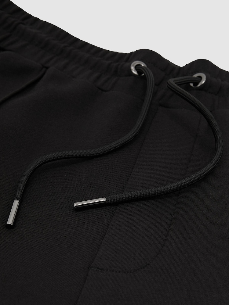 Reiss Black Form Premium Interlock Straight-Leg Joggers - Image 6 of 6 Reiss Black Form Premium Interlock Straight-Leg Joggers - Image 6 of 6