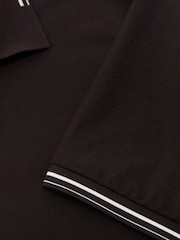 חום - Reiss Vale R-Flex Half-Zip Polo Shirt - תמונה 7 מתוך 7