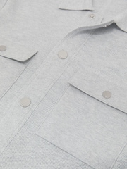 Reiss Plaistow R-Flex Knitted Press-Stud Overshirt - תמונה 10 מתוך 10