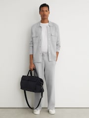 Reiss Plaistow R-Flex Knitted Press-Stud Overshirt - תמונה 4 מתוך 10