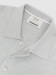 Reiss Plaistow R-Flex Knitted Press-Stud Overshirt - תמונה 6 מתוך 10