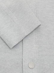 Reiss Plaistow R-Flex Knitted Press-Stud Overshirt - תמונה 7 מתוך 10