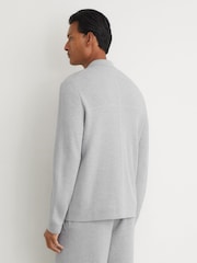 Reiss Plaistow R-Flex Knitted Press-Stud Overshirt - תמונה 8 מתוך 10