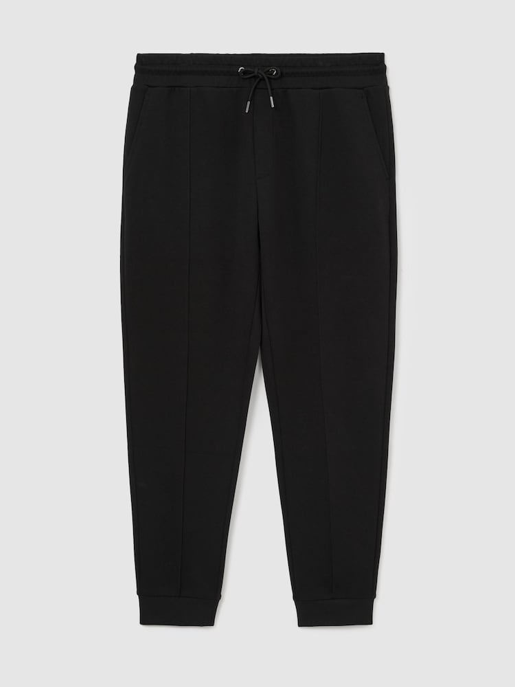 Schwarz - Reiss Finn Premium Interlock Cuffed Joggers - Bild 2 von 6 Schwarz - Reiss Finn Premium Interlock Cuffed Joggers - Bild 2 von 6