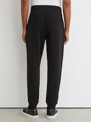 Schwarz - Reiss Finn Premium Interlock Cuffed Joggers - Bild 5 von 6