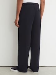Reiss Navy Rivo Premium Interlock Relaxed-Fit Joggers - Image 5 of 7