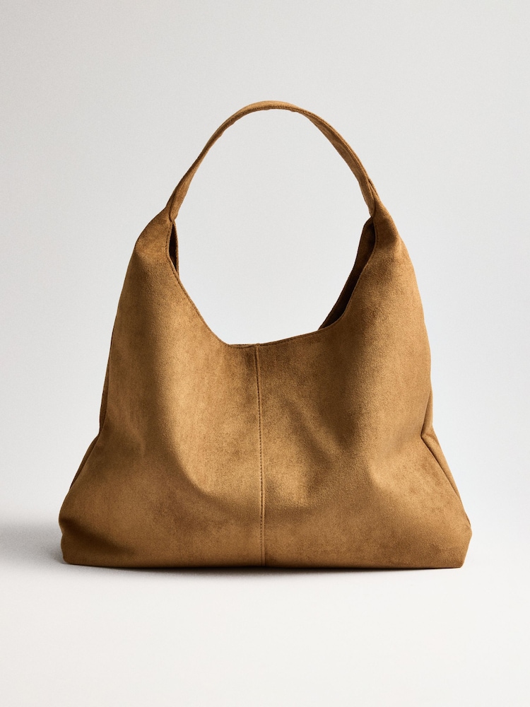 The Set Slouchy Shoulder Bag Tan - Image 1 of 2 The Set Slouchy Shoulder Bag Tan - Image 1 of 2