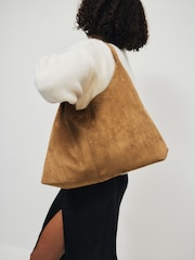 חום-אדמדם - The Set Slouchy Shoulder Bag - תמונה 4 מתוך 6