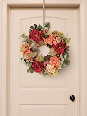 Decoris 60cm Autumn Floral Wreath - Image 1 of 2