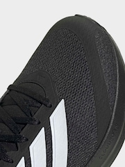 adidas Black/White Runfalcon 6 Trainers - Image 9 of 10