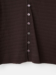 Oliver Bonas Textured Button Up Puff Sleeve Shirt - תמונה 7 מתוך 7