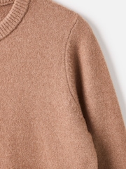 Oliver Bonas Brown Crew Neck Knitted Cardigan - Image 6 of 8