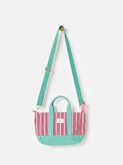 Oliver Bonas Striped Logo Fabric Mini Tote Cross-Body Bag - Bild 1 von 7