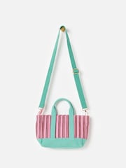 Oliver Bonas Striped Logo Fabric Mini Tote Cross-Body Bag - Bild 2 von 7