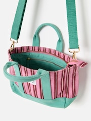 Oliver Bonas Striped Logo Fabric Mini Tote Cross-Body Bag - Bild 4 von 7