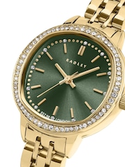Radley Gold Plated Pale Stone Set Case Stainless Steel Bracelet Watch - Image 3 of 4