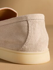 Russell & Bromley Neutral Carmel Soft Loafers - Image 6 of 7
