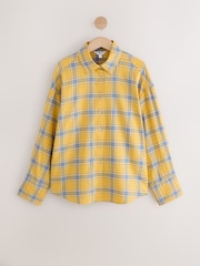 Yellow/Blue Check - Flanelli pitkähihainen paita - Kuva 1 / 3
