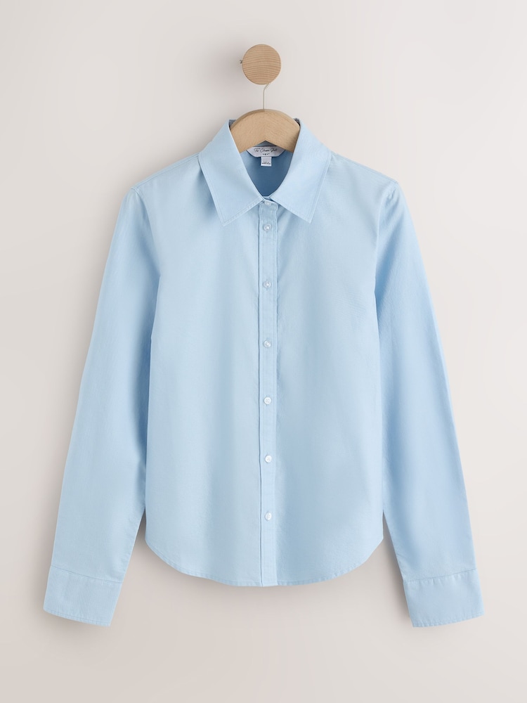 Blue Slim Fit Oxford Shirt - Image 1 of 3