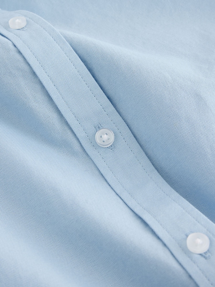 Blue Slim Fit Oxford Shirt - Image 2 of 3