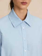 Blå - Slim Fit Oxford Shirt - Billede 5 af 8