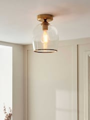 Gallery Home Aged Brass Ashton Ceiling Light - Image 1 of 4