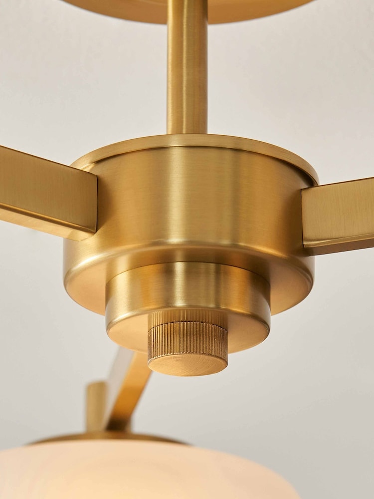 Gallery Home Aged Brass Blake Ceiling Light - Image 2 of 4