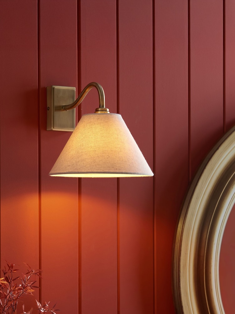 Gallery Home Aged Brass Knoll Wall Light - Image 1 of 4 Gallery Home Aged Brass Knoll Wall Light - Image 1 of 4