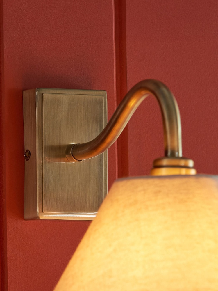 Gallery Home Aged Brass Knoll Wall Light - Image 2 of 4 Gallery Home Aged Brass Knoll Wall Light - Image 2 of 4