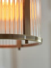 Gallery Home Antique Brass Ridley 1 Pendant Light - Image 2 of 5