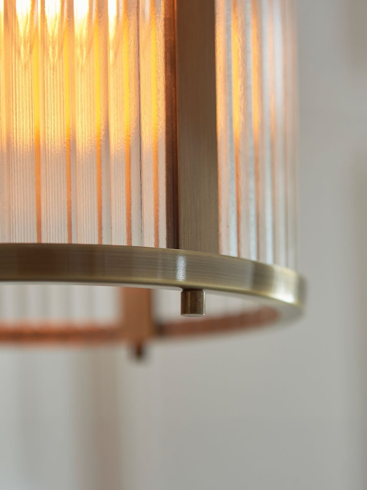 Gallery Home Antique Brass Ridley 1 Pendant Light - Image 2 of 5