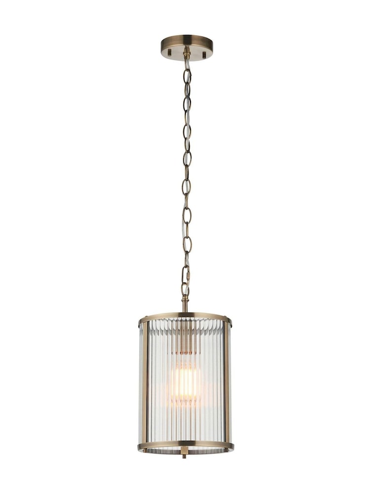 Gallery Home Antique Brass Ridley 1 Pendant Light - Image 5 of 5