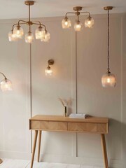 Gallery Home Aged Brass Ashton Ribbed Floor Light - Image 4 of 5