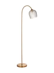 Gallery Home Aged Brass Ashton Ribbed Floor Light - Image 5 of 5