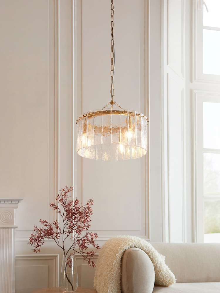 Gallery Home Aged Brass Kara 3 Pendant Light - Image 1 of 6