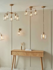 Gallery Home Aged Brass Ashton 5 Pendant Light - Image 4 of 5